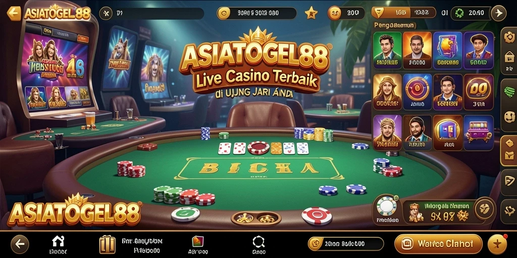 Tampilan gameplay Live Casino yang menarik dan interaktif.