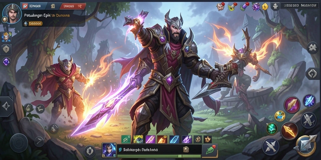 Tampilan gameplay seru dalam IDN668 yang menampilkan petualangan epik.