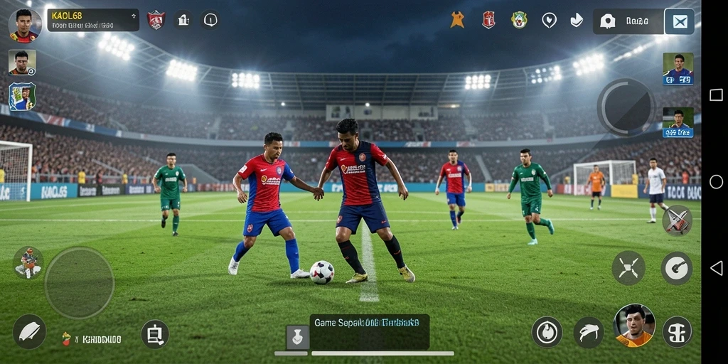 Tampilan menarik dari gameplay KAOL68 dengan permainan sepak bola yang mendebarkan.