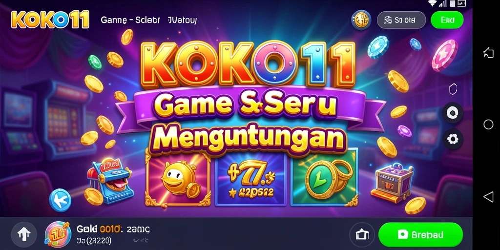 Screenshot gameplay KOKO11 dengan grafis slot yang menarik.