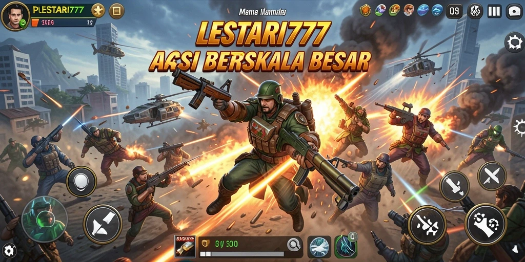 Gameplay mendebarkan dalam LESTARI777 dengan pertempuran intens.