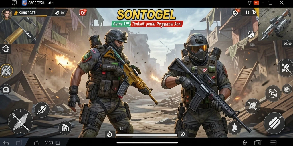 Screenshot menunjukkan aksi seru dalam gameplay SONTOGEL.