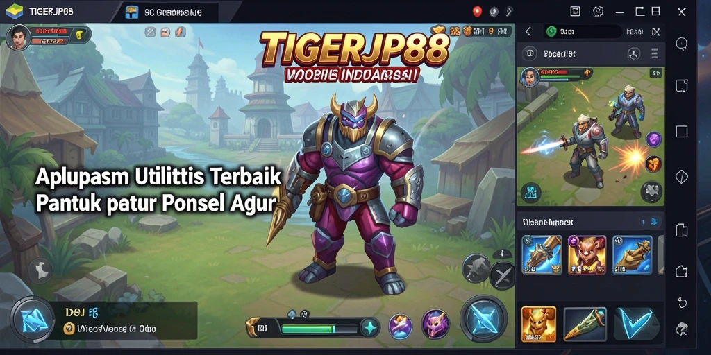 TIGERJP88 menampilkan antarmuka utilitas yang sederhana dan efisien.