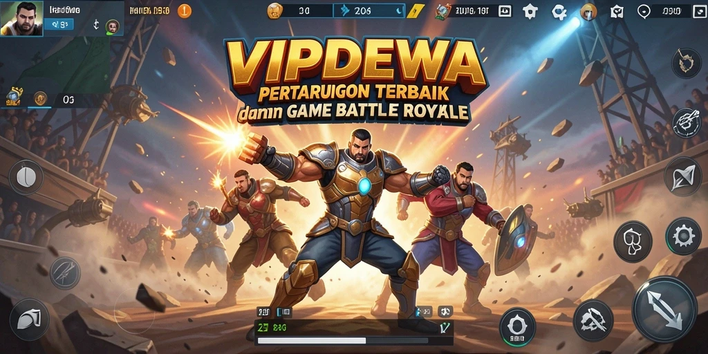 Screenshot dari gameplay seru dalam game Battle Royale VIPDEWA.